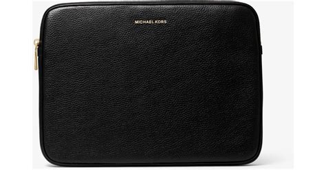 michael kors laptop tas|Michael Kors pebbled laptop case.